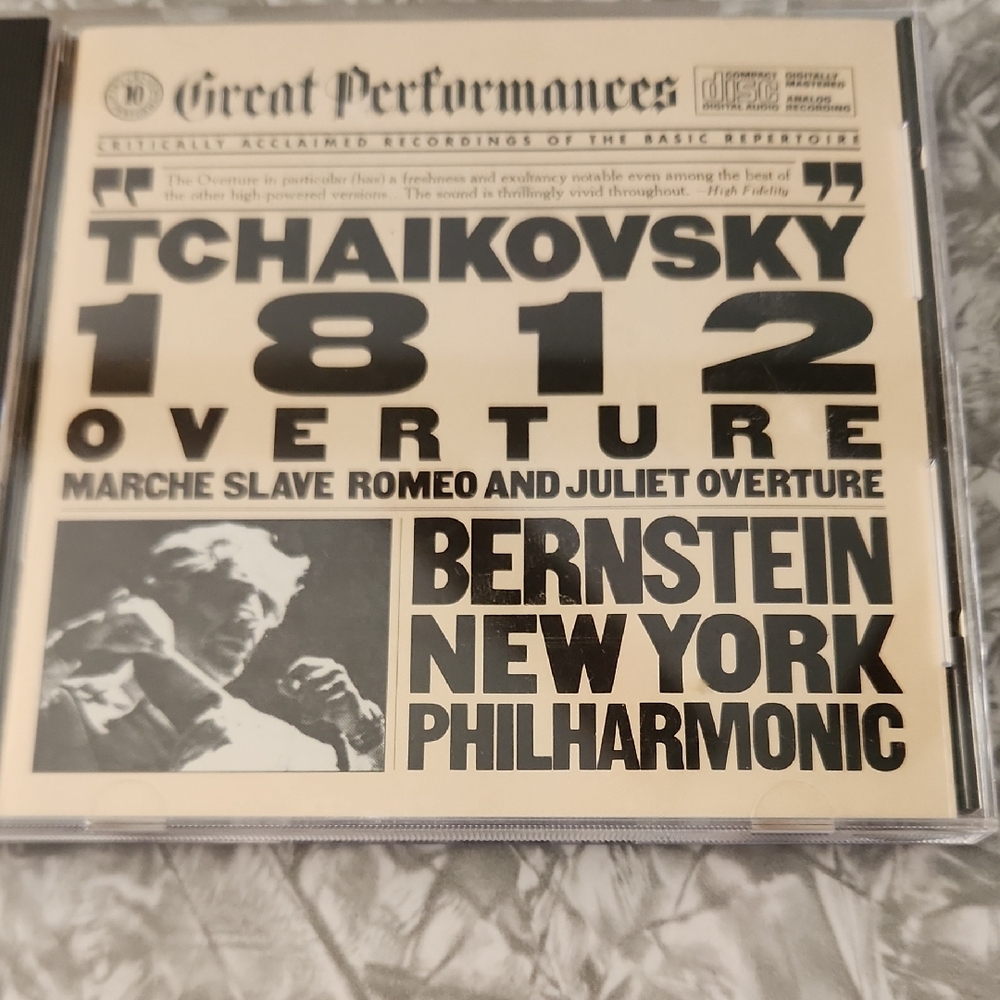 Tchaikovsky 1812 Overture CD - Bernstein New York Philharmonic